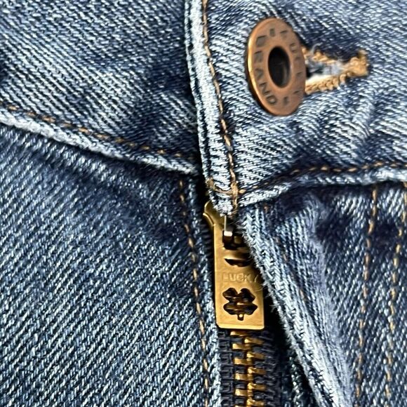 Lucky Brand Mens Size 38x32 Blue Denim 121 Heritage Slim Medium Wash Jeans - Picture 3 of 16